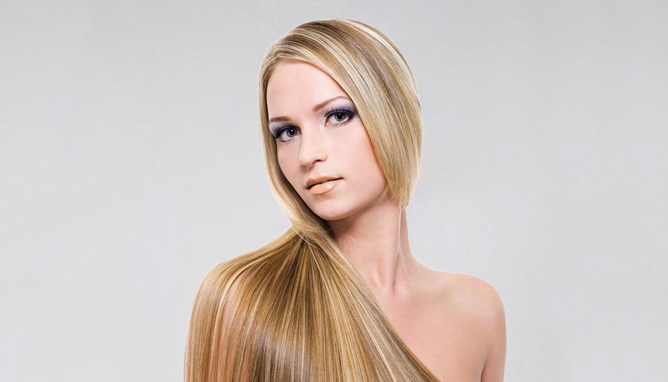 Premium Women's Human Hair Extensions Collection Display
